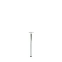 Pied cylindrique chromé H.400 Ø30 mm - BAR PLUS