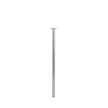 Pied cylindrique métal gris H.700 Ø30 mm - EVOLUDIS
