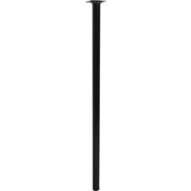 Pied métallique cylindrique noir h80xd30cm - BAR PLUS