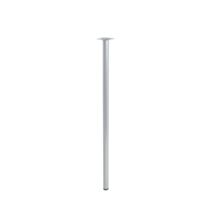 Pied métallique cylindre gris h80 d30 - BAR PLUS