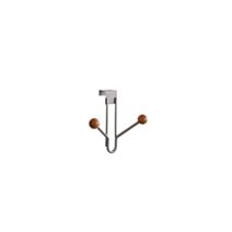 Porte-manteau Energie 2 têtes gris - BAR PLUS