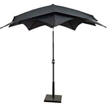 Parasol droit Lotus Ø3m gris - GIVEX