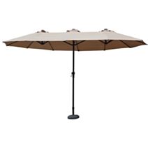 Parasol déporté ovale Wide 460x270cm écru - GIVEX