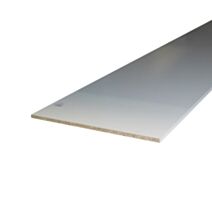 Tablette 2 chants plaqués 1,8x40x250cm blanc