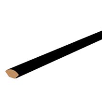 Quart de rond M.D.F. revêtu papier noir diamètre 14mm longueur 2M40 25 longueurs - SOTRINBOIS