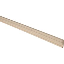Chambranle LXVI doucine MD prépeint blanc 10mmx38mm 2m44 25 longueurs - SOTRINBOIS