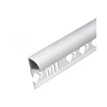 Profilé 1/4 rond fermé Mur alu mat 10mm/2,5m