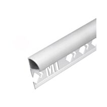 Profilé 1/4 rond fermé Mur alu mat 10mm/2,5m
