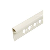 Profilé 1/4 rond fermé Mur PVC ivoire/beige 10mm/2,5m