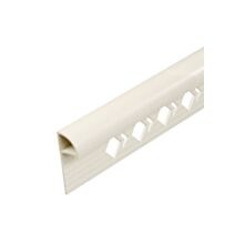 Profilé 1/4 rond fermé Mur PVC ivoire/beige 10mm/2,5m