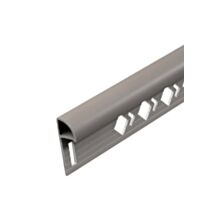 Profilé 1/4 rond fermé Mur PVC taupe 12,5mm/2,5m
