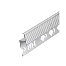 Profilé nez de marche carrelage droit alu naturel 11mm/2,5m