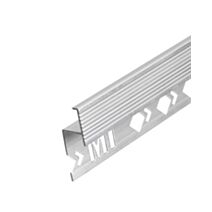 Profilé nez de marche carrelage droit alu naturel 11mm/2,5m