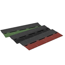 14 Tuiles bitumées lègères 2m², plaques de 100x34cm rouge - SOPREMA®