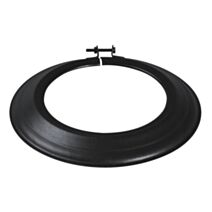 Rosace coloris noir mat en émail Ø139mm - TEN