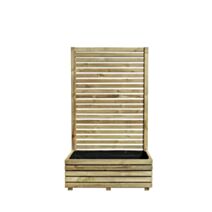 Bac à Fleurs Occultant Bois Küb 80x40xH.133cm- CERLAND
