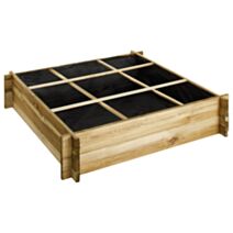 Carré Potager Cardon Pin Classe III 90x90x18cm - JARDIPOLYS