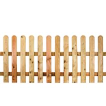 Clôture Bois Barrière Stackette Pin Naturel 180x80cm - CERLAND