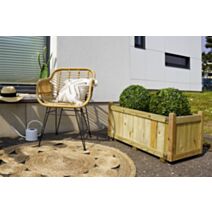 Bac à fleurs bois VENDOME 92x46xH.43cm - CERLAND