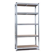 Etagère sur pieds bois/métal 5 plateaux 175kg 180x90x40cm