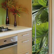Sticker adhésif frigo XL tropical 59,5x180cm - PLAGE
