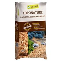 Plaquettes paillage bois naturel Coponature 60L - TERRE & NATURE