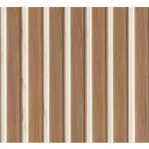 2 panneaux décoratifs MDF 250x28,7cm Chêne naturel fond blanc