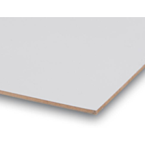 Panneau de bois fibres blanches 244x122x0,3cm