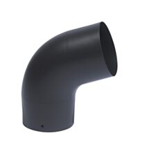 Coude sanpli 45° noir mat émail 153mm - TEN