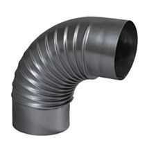 Coude plissé 90° aluminie 125mm - TEN