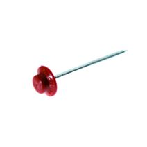 POINTE TETE MOULEE ROUGE INTENSE POUR PLAQUE ONDULEE BITUMEE PETIT FORMAT