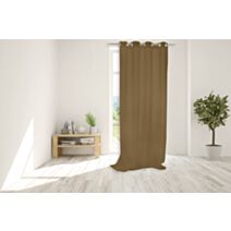 Rideau aspect Shantung Esmeralda 140x240cm Café