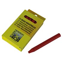 Etui 12 craies bleues - 12 cm - MOB