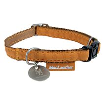 COLLIER REGL MC LEATHER JAUNE 15MM