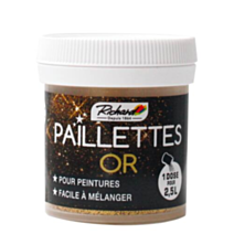 Additif paillettes peinture Or 30gr