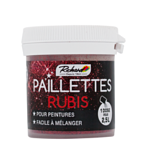 Additif paillettes peinture Rubis 30gr
