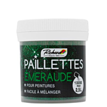Additif paillettes peinture Emeraude 30gr