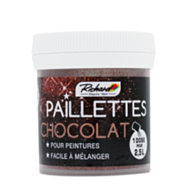 Additif paillettes peinture Chocolat 30gr