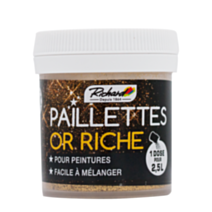 Additif paillettes peinture Or Riche 30gr