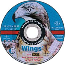 Disque à tronçonner Wings 115x2,5mm pour métaux bleu - SCID