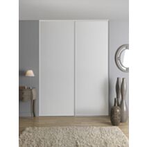 Portes de placard coulissantes 120x250cm Blanc - OPTISSIMES