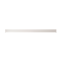 Kit rail coulissant pour fixation de porte intérieure de séparation de pièce, ton blanc, rails aluminium avec 2 freins de course - OPTIMUM