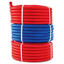Tube PER pré-gainé bleu Ø13-16mm 25m - SOMATHERM