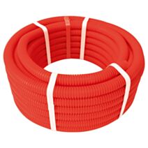 Tube PER pré-gainé rouge Ø13-16mm 25m - SOMATHERM