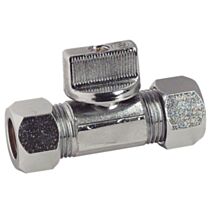 Mini vannes à sphère à visser raccord bicône tube cuivre 14 - SOMATHERM FOR YOU