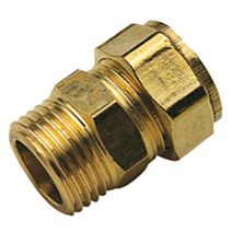 Raccord laiton à compression TC 16 - mâle 15/21