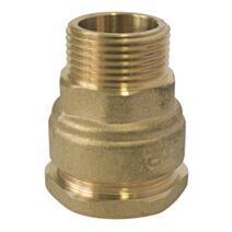 Raccord PE laiton droit mâle PE25 - M20/27