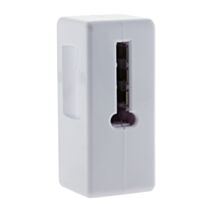 Fiche 1 prise téléphone mâle gigogne 8 plots blanc