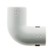 Equerre gris pvc Ø20mm x10 - ZENITECH