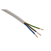 Cable ho5vvf 3x2.5 blanc 5m - plasto - INOTECH
